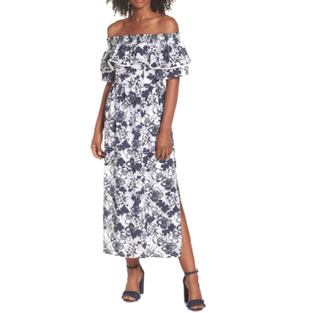 Chelsea28 | Off the Shoulder Ruffle Maxi DressNWOT